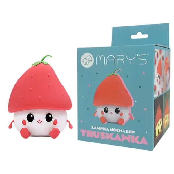 Mary's LED silikónová nočná lampička - jahôdka (MW20777)