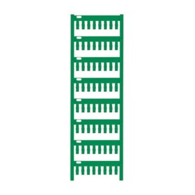Weidmüller 1718411688 TM-I 12 NEUTRAL GN značenie prístrojov Druh montáže: nasunutie Potlačiteľná plocha: 4 x 12 mm zelená Počet markerov: 320 320 ks; 1718411688