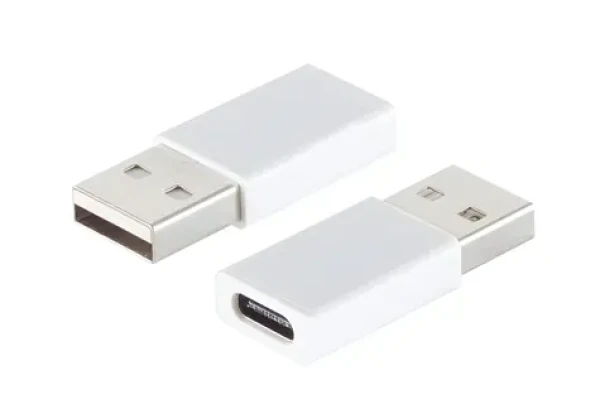 SCONN Adaptér USB-A(M) - USB-C(F) biela / Adaptér / USB 3.1 (14-05031)