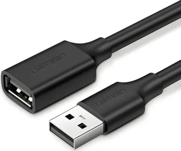 Ugreen Prepojovací kábel USB-A (M) - USB-A (M) 1,5 m čierna / USB kábel (UGR396BLK)
