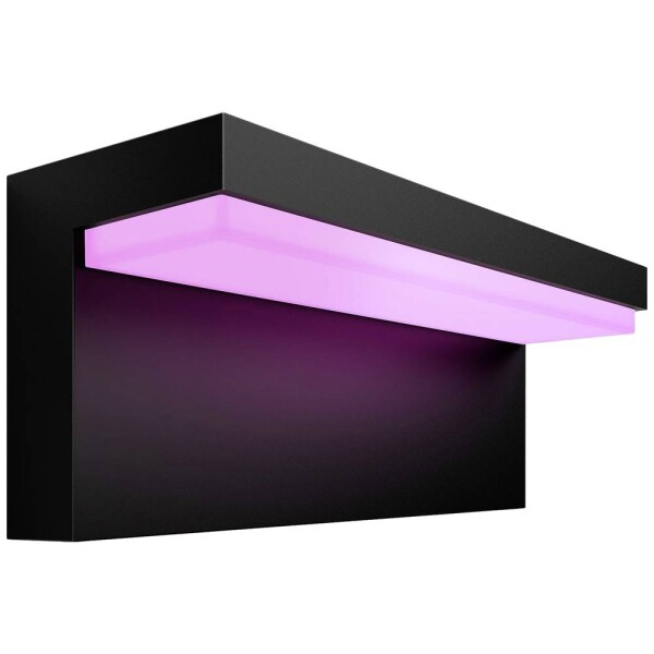 Philips Hue Nyro LED 1x13.5W nástenné čierna / vonkajšie nástenné svietidlo / 1000lm / 2000-6500K / RGB / IP44 (17456/30/P7)