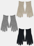 Noviti RZ088 Dámske pruhované rukavice MIX 21 cm