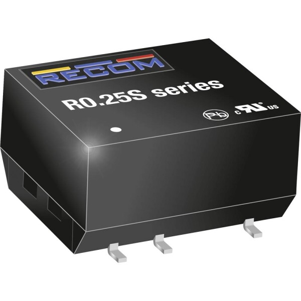 RECOM R0.25S-0505 DC / DC menič napätia, SMD 50 mA 0.25 W Počet výstupov: 1 x; R0.25S-0505
