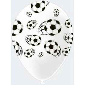 Latexové balóny futbal, 5 ks - tib - tib