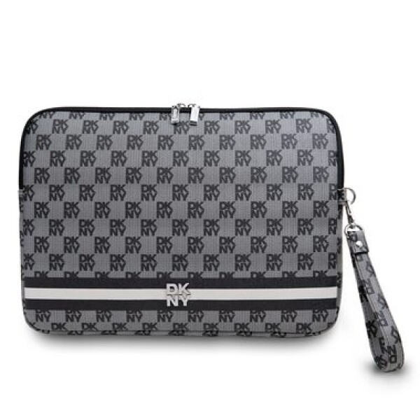 DKNY PU Leather Checkered Pattern and Stripe Obal na Notebook 15/16" čierna (57983120015)