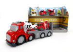 Mamido Mamido Hasičské auto s vlečkou pre najmenších so svetlami a zvukmi Fire Truck Transport