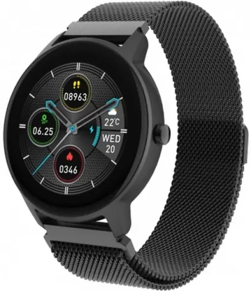 Forever ForeVive 2 Slim SB-325 čierna / múdre hodinky / 1.22 "IPS / 240x240 / Bluetooth 5.1 / IP68 (GSM114127)