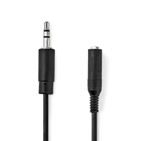 Nedis Stereo Audio kábel jack 3.5 mm (M) - jack 6.35 mm (F) 0.20 m čierna (CAGB22550BK02)