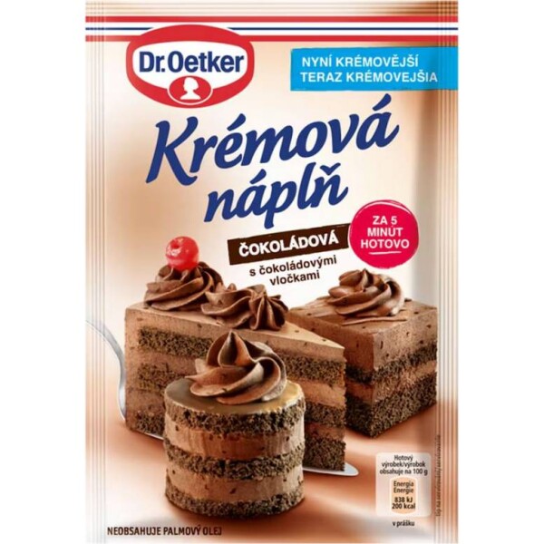 Dr. Oetker Krémová náplň čokoládová (80 g) DO0072 torta - Dr. Oetker - Dr. Oetker