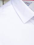 Pánska elegantná hladká biela košeľa SLIM FIT FashionStreet DX2618 L