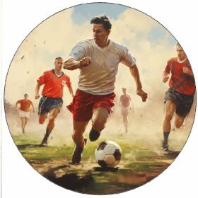 Jedlý papier bežiaci futbalista 19,5 cm - Pictu Hap