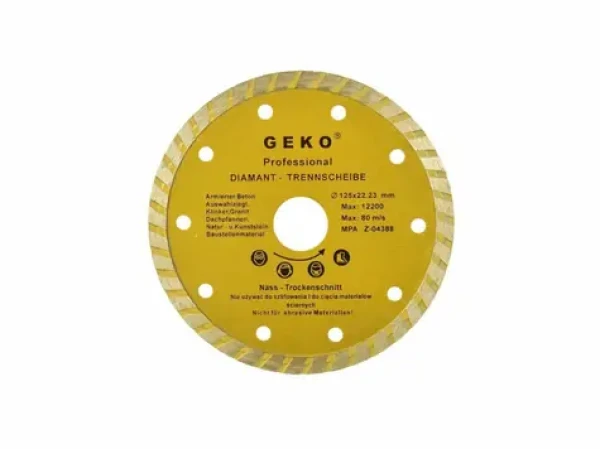 GEKO G00261 / Rezný kotúč diamantový Turbo / 125 x 8 x 22.2 mm (G00261)