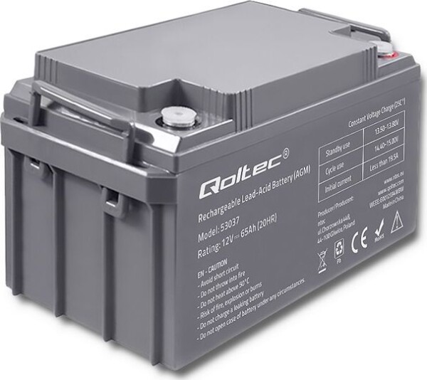 Qoltec 12V 65Ah