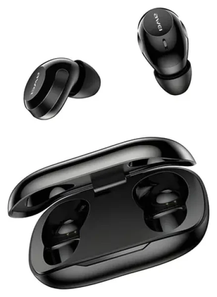 Awei T20 čierna / Bezdrôtové slúchadlá s mikrofónom / TWS / ENC / Bluetooth 5.4 / dobíjacie púzdro (T20)