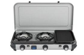 CAMPINGAZ CK2 MULTI-COOK / Plynový varič / 3 platne / 4500W / Spotreba: 2x 130g/h+ 66 g/h / dopredaj (3138522131906)