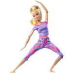 Mattel FTG80/GXF04 Barbie Made to Move - Blondínka v fialovom