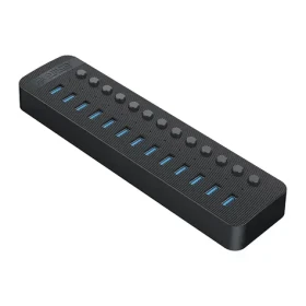 Orico CT2U3-13AB USB HUB s vypínačmi čierna / 13x USB-A 3.0 / kábel USB-A - USB-B 1m