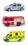 Maisto - CZ - Sada Záchranných vozidiel, Česká republika - Polícia, Sanitka, Hasičské auto, 1:64