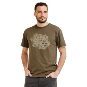 Bushman Pánské tričko Caram, khaki XXXL