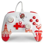 PowerA Enhanced Wired Controller Mario červená/biela / Herný ovládač / drôtový / USB / Nintendo Switch (1519186-02)
