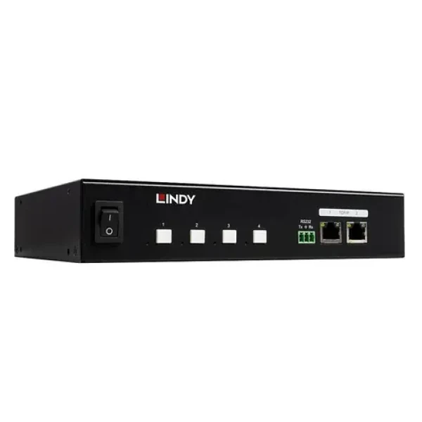 Lindy IPower Switch 32622 čierna / PDU / 4X IEC C13 / 1U / max. 10A / 2500W (32622)
