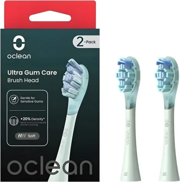 Oclean Ultra Gum Care UG01 zelená (2 ks) / Náhradná hlavica pre kefky Oclean (UG02)