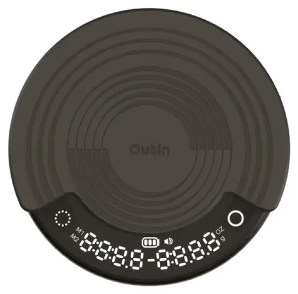 Outin Claro Coffee Scale čierna / digitálna váha na kávu (OT-SCL-01)