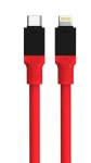 Tactical Fat Man Cable USB-C/Lightning 1m červená (8596311228001)