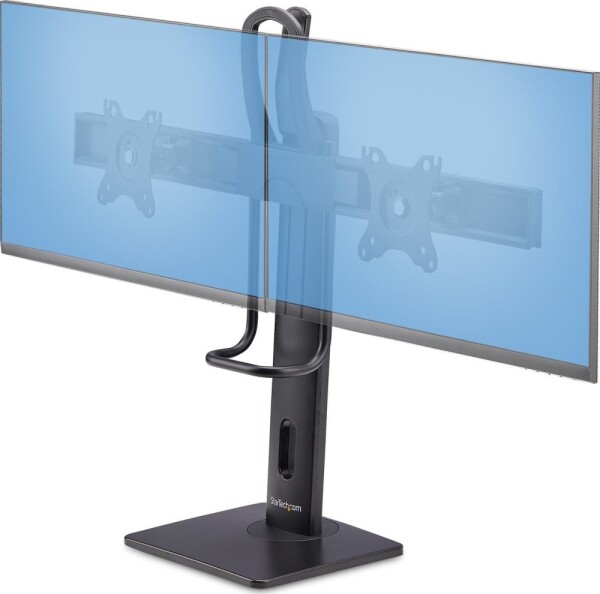 StarTech StarTech 2MC1S-MONITOR-STAND držiak / stojak do monitorów 68,6 cm (27") Biurko Čierny