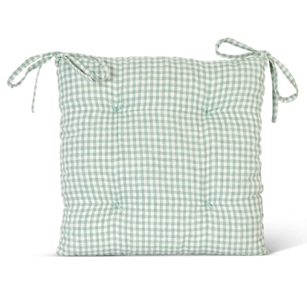 Garden Trading Prešívaný podsedák Oaksey Rosemary Linen 40 × 40 cm