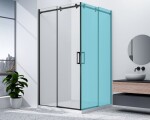 GELCO DRAGON BLACK posuvné dvere pre rohový vstup 1000 číre sklo, GD4210B GD4210B