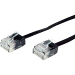 Roline 21.15.2190 RJ45 sieťové káble, prepojovacie káble CAT 6A 0.5 m čierna 1 ks; 21.15.2190