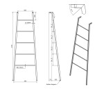 SAPHO - SEGA sušiak uterákov 550x1700x70, nerez lesk SE103