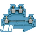 Weidmüller 1754180000 dvojitá svorka 1.5 mm skrutkovací modrá 100 ks; 1754180000