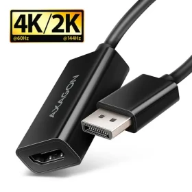 Axagon RVD-HI20N, DisplayPort - HDMI 2.0b redukcia / adaptér, 4K/60Hz (RVD-HI20N)