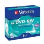 5ks DVD-RW 4,7 GB Verbatim 4X