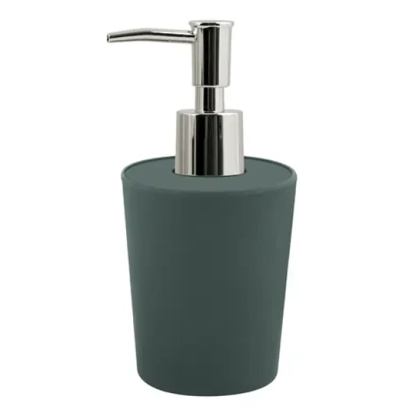 Spirella TAKEO dávkovač mydla tmavo zelený / Bambusové vlákna / 400 ml