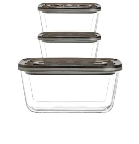 OUTDOORCHEF Súprava vákuovacích dóz Easy BBQVAC / 3 ks / 500 a 1500 ml / -18 až 350 °C