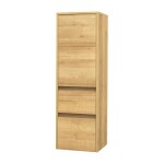 Mereo Opto kúpeľňová skrinka vysoká 125 cm, pravé otváranie, dub Riviera CN924P