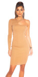 Sexy Bodycon One-Shoulder Dress BEIGE Einheitsgroesse