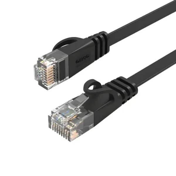 Orico PUG-C7B čierna / Sieťový kábel / CAT7 / RJ-45 - RJ45 / 10Gbps / plochý / 2 m