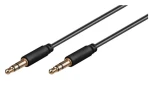 MicroConnect Slim audio kábel 3-pin Jack 3.5mm - Jack 3.5mm 7m čierna (AUDLL7)