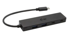 I-TEC USB-C Metal HUB 4 Port / USB hub / 2x USB-C / 2x USB 3.0 / Integrovaný kábel USB-C (C31HUBMETAL2A2C)
