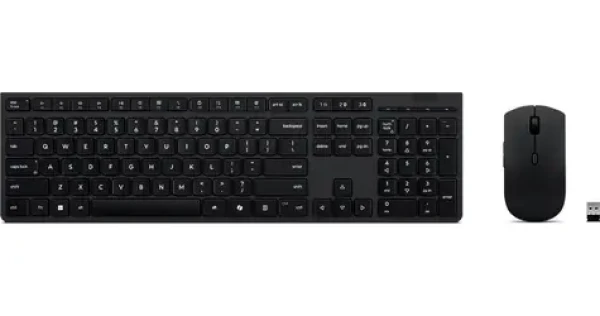 Lenovo Professional Wireless Rechargeable Combo čierna / Bezdrôtový set klávesnice a myši / CZ/SK / Bluetooth / 4000 DPI (4X31R64322)