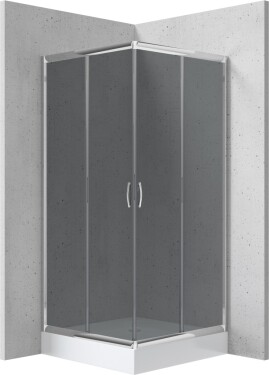 DEANTE - Sprchovací kút Funkia, štvorcový, s vaničkou, 90x90 cm KYCZ441K
