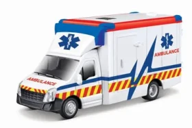 Bburago servisné vozidlo Ambulance with Stretcher