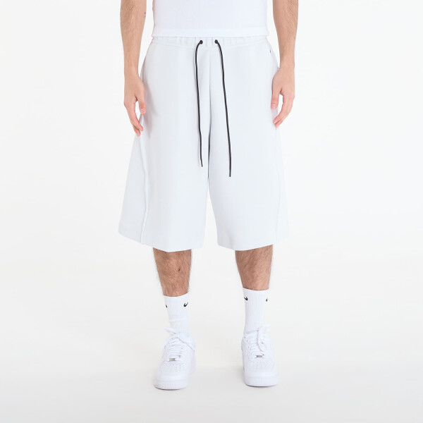 Mikina Nike Tech Men's Oversized Fleece Shorts Off White/ Black M
