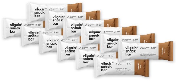 Vilgain Snack Bar – 12× karamel 50 g