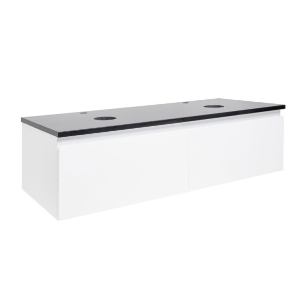 Kúpeľňová skrinka so žulovou krycou doskou SAT B-WAY 119x30x45 cm biela lesk BWAY120WZ BWAY120WZ