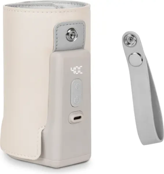 Lionelo Bezdrôtový ohrievač fliaš Thermup Go PLUS Beige Sand / 3000 mAh / LCD / 5 teplôt (LOC-THERMUP GO PLUS BEIGE SAND)